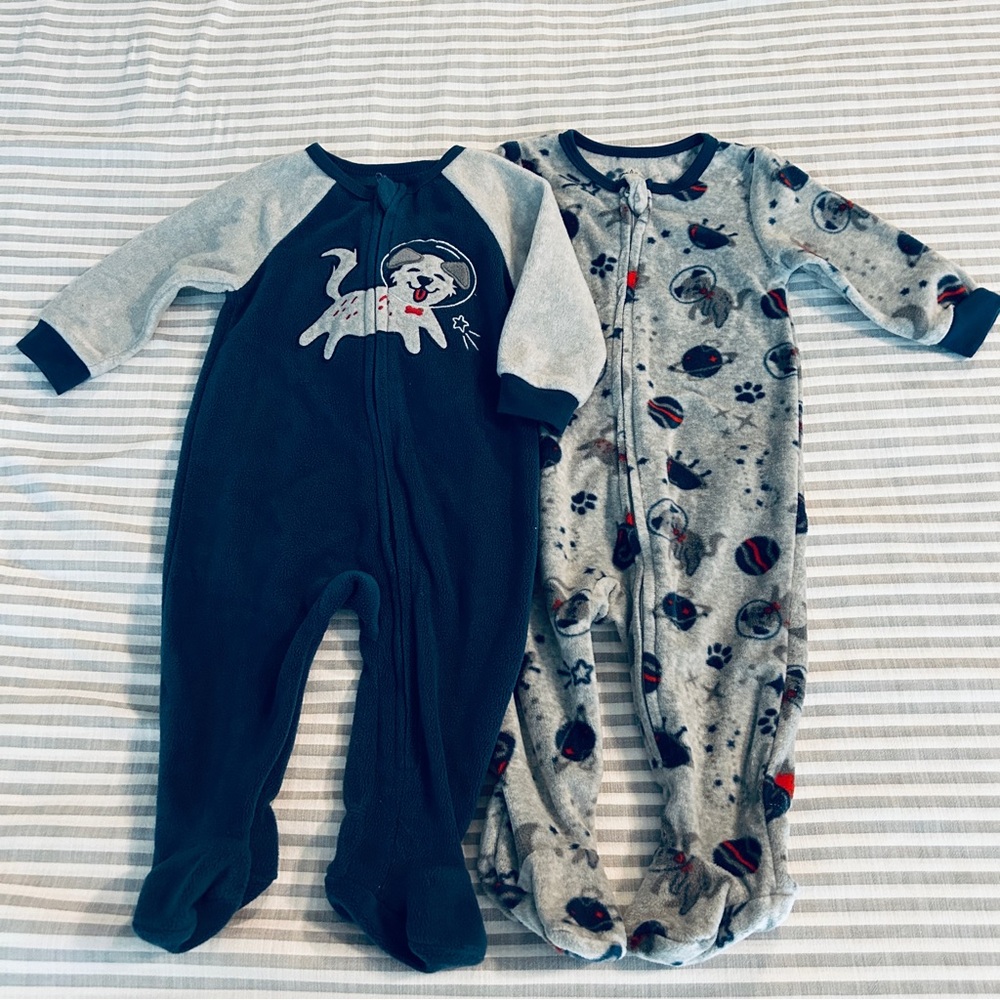 Boys Bundle of Fleece Sleepers